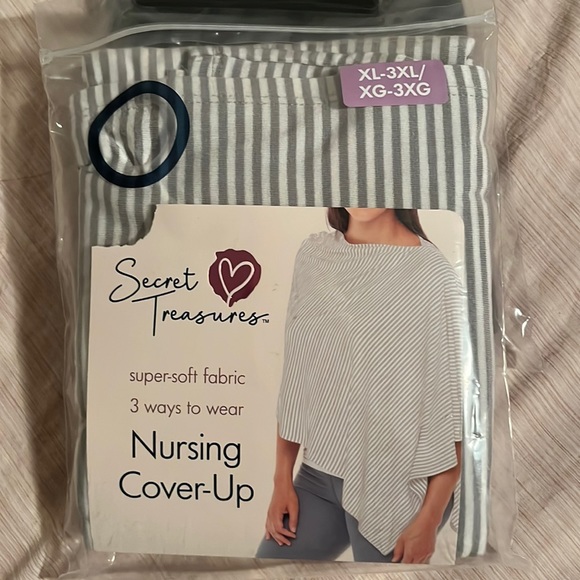2 Packs Secret Treasures Maternity Nursing Wrap, Cover-Up, Scarf Size XL - 3XL - Picture 8 of 11